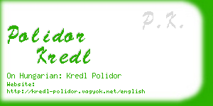 polidor kredl business card